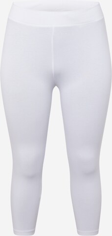 ONLY Carmakoma - Leggings 'Time' en blanco: frente