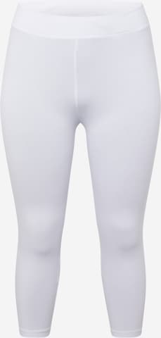 ONLY Carmakoma Leggings 'Time' in White: front