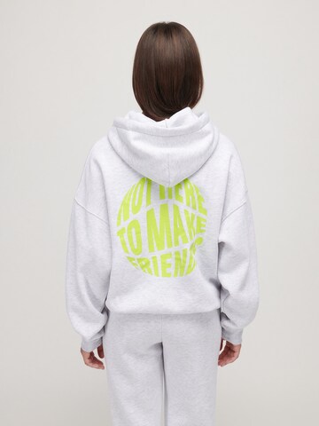 Sweat-shirt 'MOOD' UNFOLLOWED x ABOUT YOU en gris : derrière