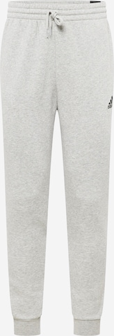 ADIDAS SPORTSWEAR - Tapered Pantalón deportivo 'Essentials' en gris: frente