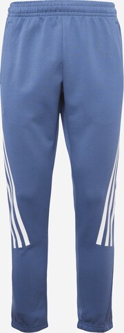 Tapered Pantaloni sport 'Future Icons' de la ADIDAS SPORTSWEAR pe albastru: față