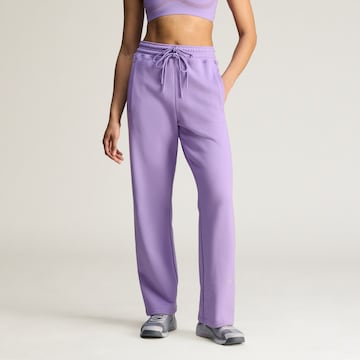 ADIDAS BY STELLA MCCARTNEY Wide Leg Sporthose in Lila: Vorderseite