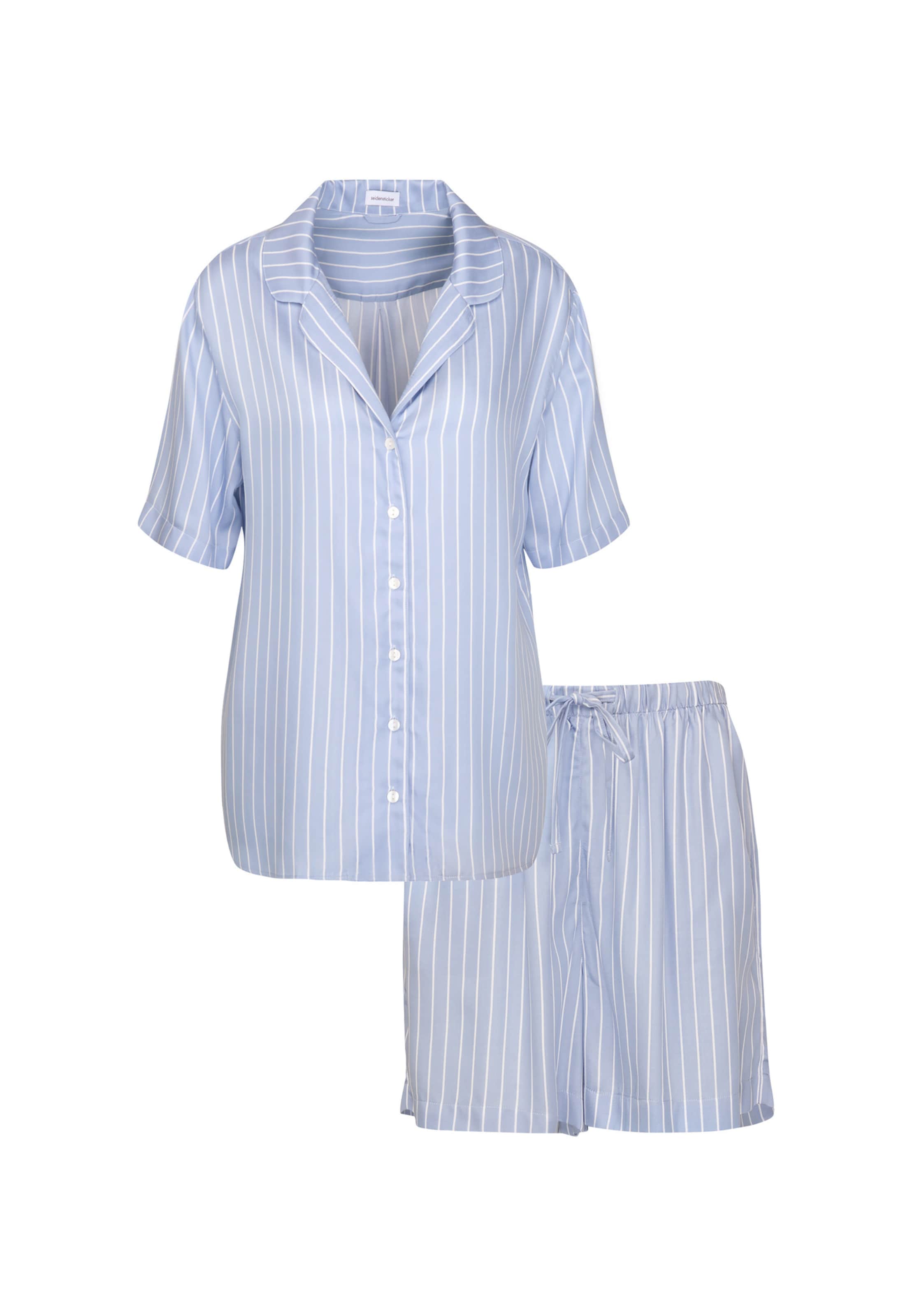 SEIDENSTICKER Korte pyjama in Blauw