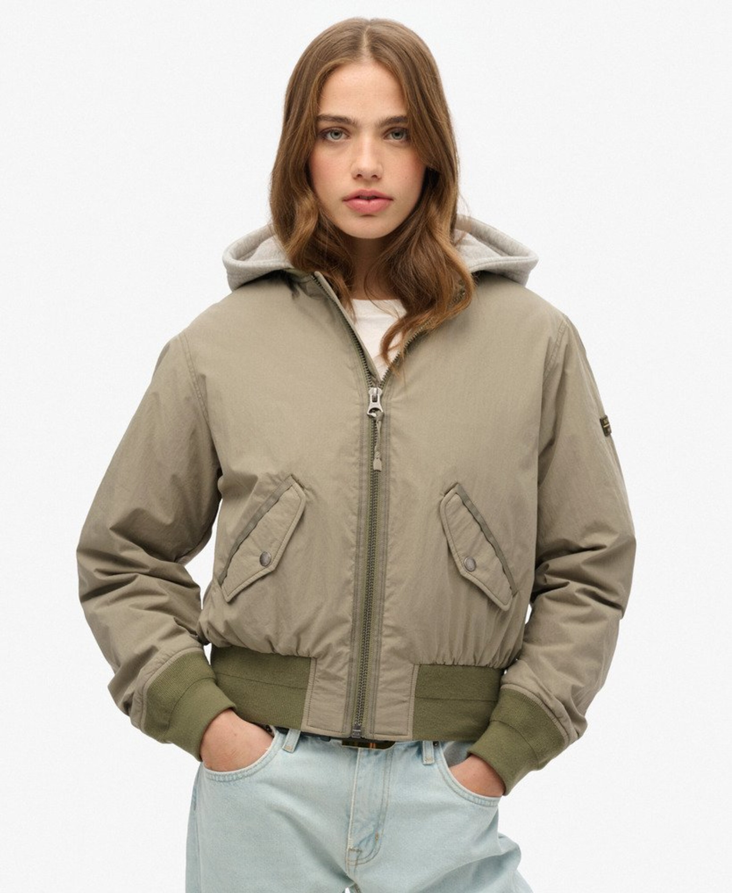 Superdry & Co Jacke 'MA1' in Grün: Vorderseite