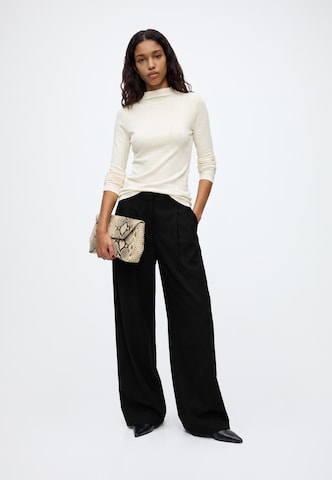 WEEKDAY Wide leg Παντελόνι πλισέ σε μαύρο