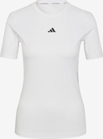 T-shirt fonctionnel ADIDAS PERFORMANCE en blanc : devant