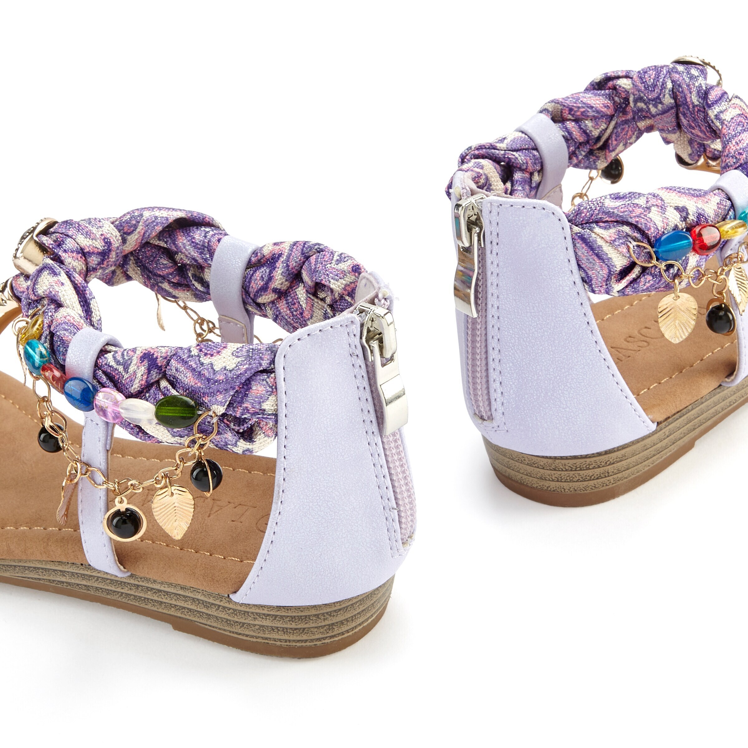 LASCANA Босоножки с ремешком в Лиловый