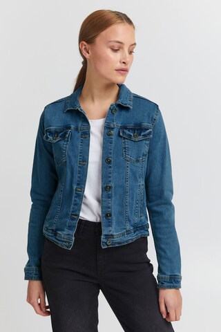 Oxmo Between-Season Jacket 'Fria' in Blue: front
