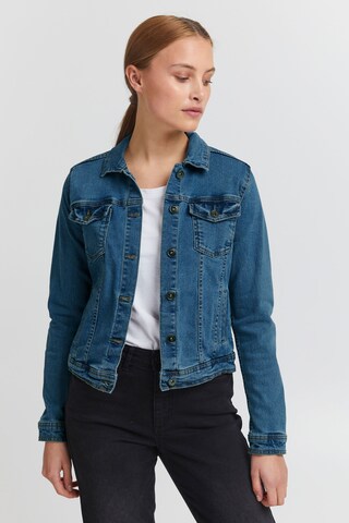 Oxmo Between-Season Jacket in Blue: front