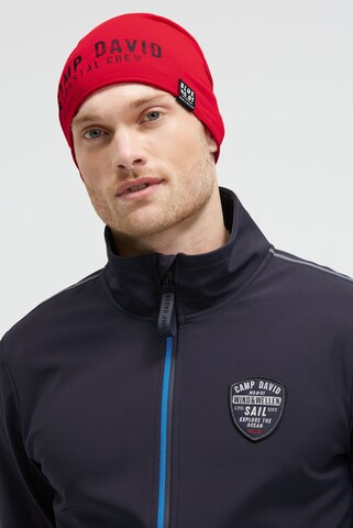 CAMP DAVID Mütze in Rot: Vorderseite