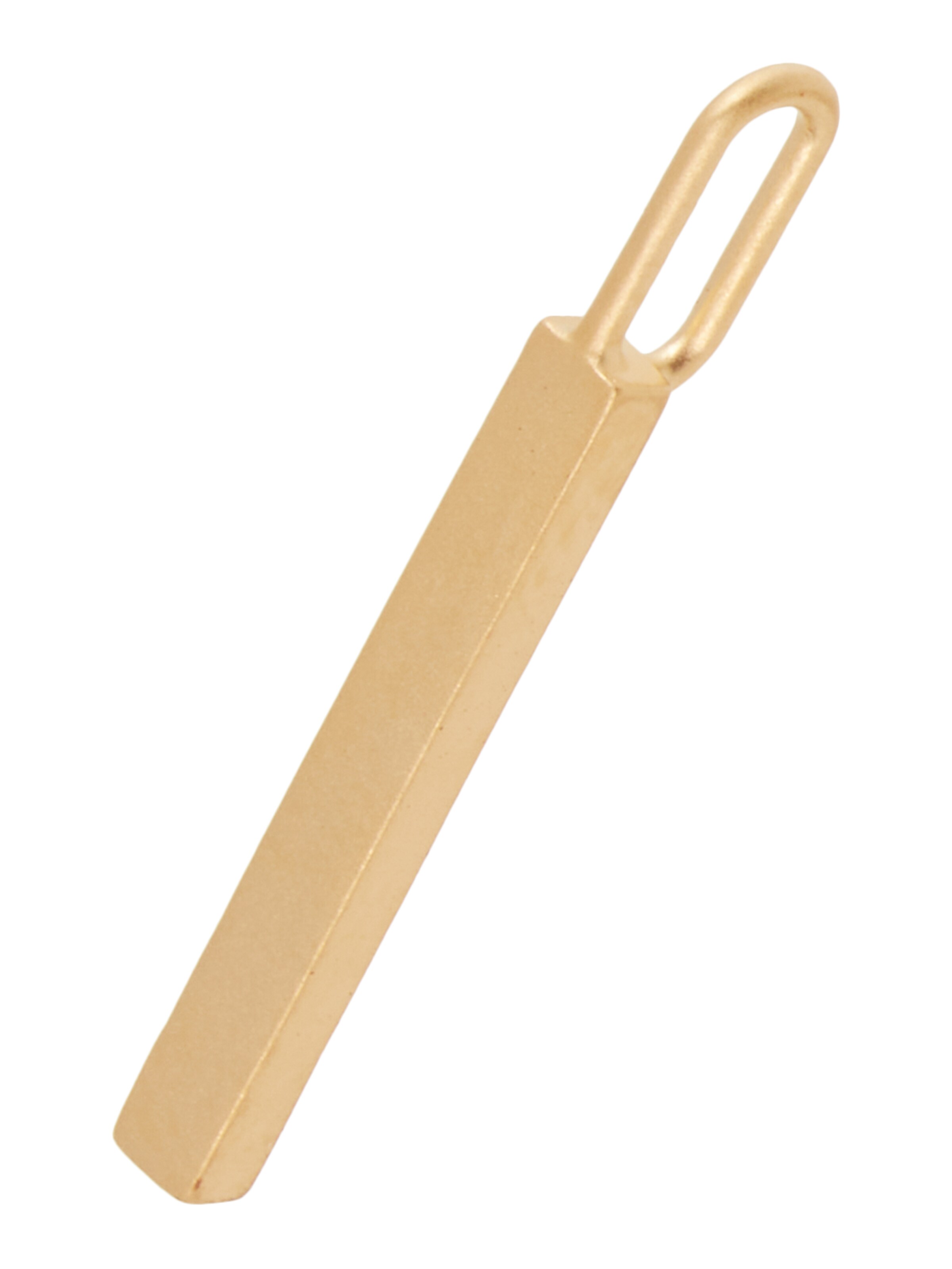 Design Letters Berlock i guld: framsida