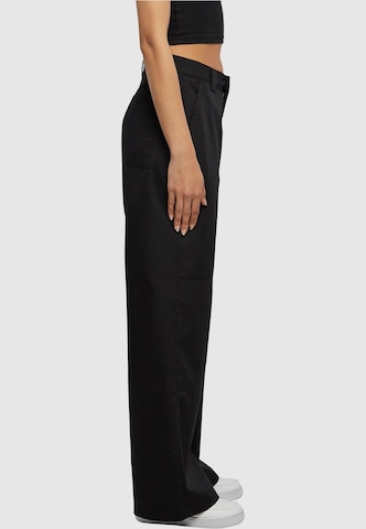 Urban Classics Wide Leg Hose in Schwarz