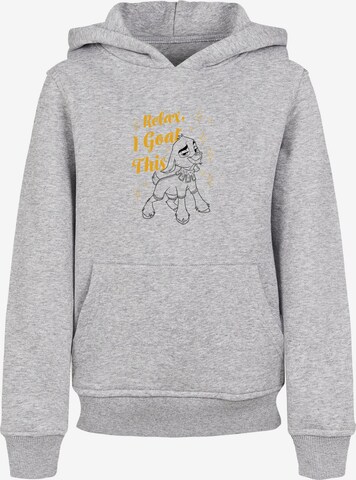 ABSOLUTE CULT Sweatshirt 'Wish - Relax I Goat This' in Grey: front