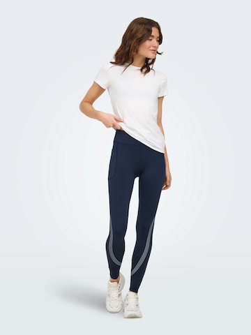 Coupe slim Pantalon de sport 'ONPMila-2-Contra Life' ONLY PLAY en bleu