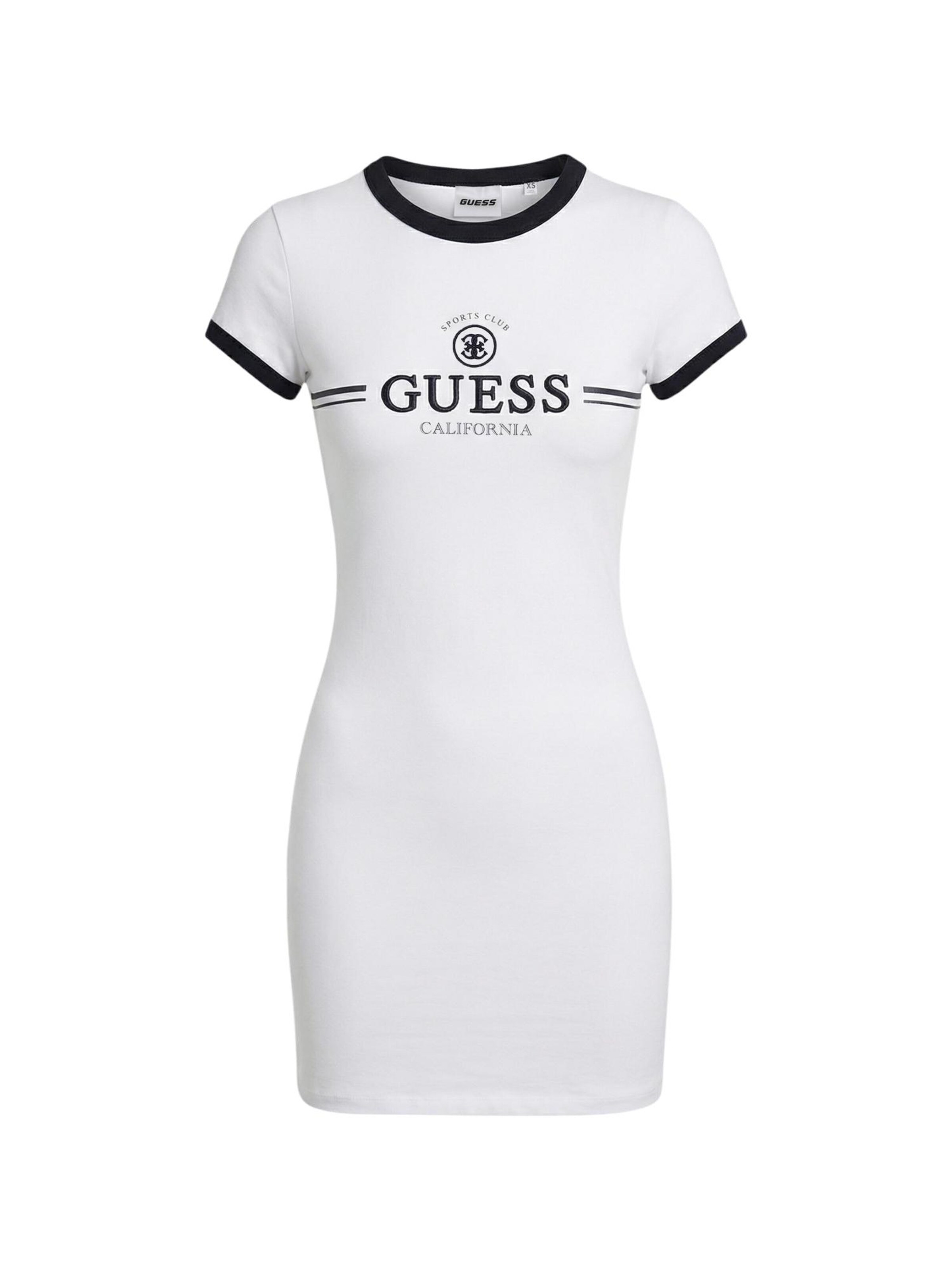 Abito 'MILA SS SHORT DRESS V6GK05 K2988' di GUESS in bianco