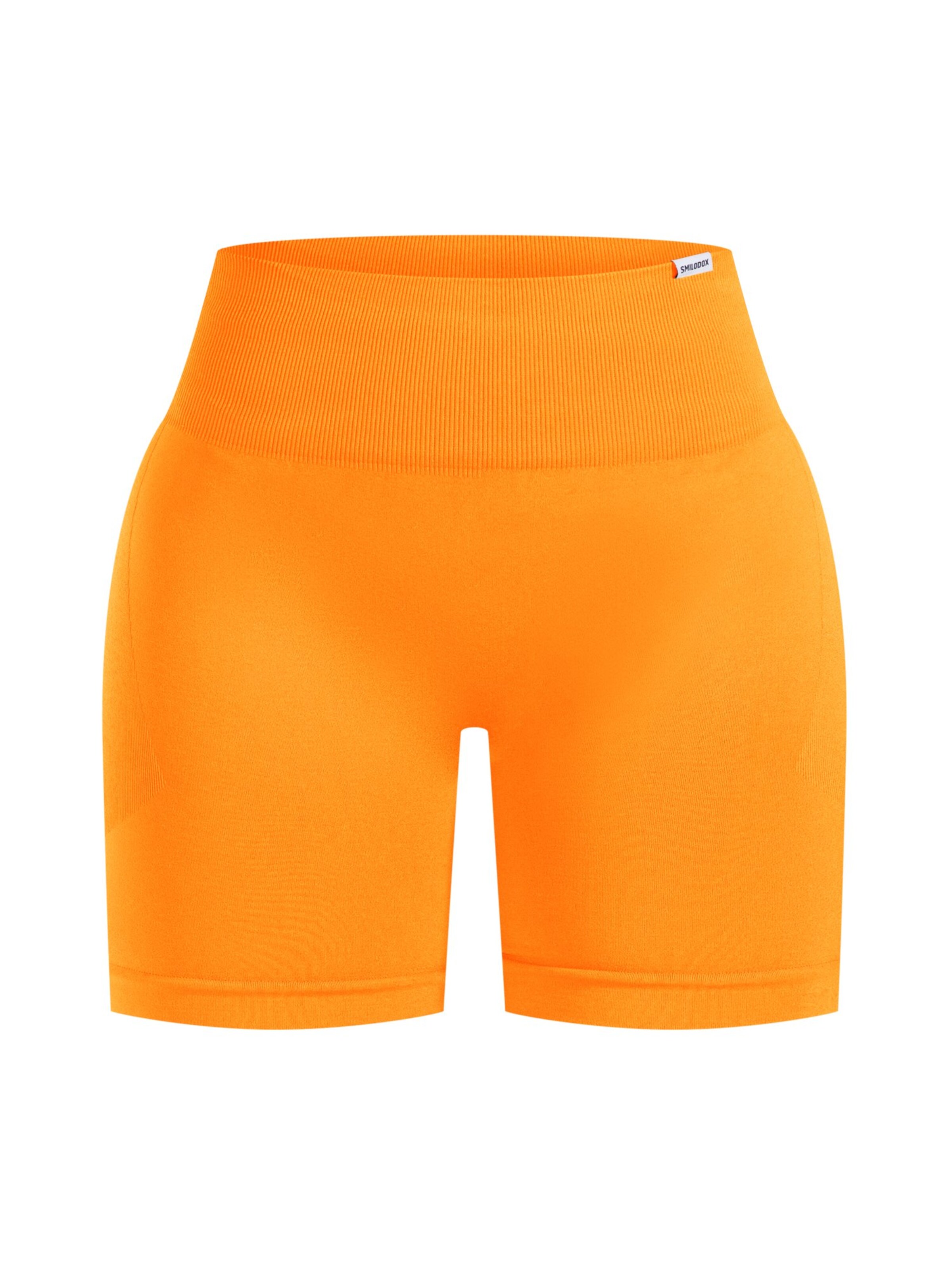 Smilodox Slimfit Shorts ' Scrunch Edina ' in Orange: Vorderseite