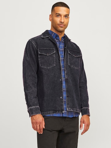 JACK & JONES Regular fit Overhemd in Zwart: voorkant