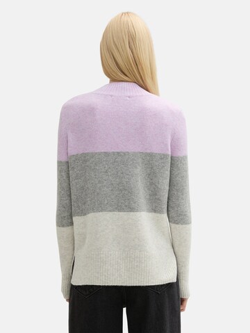 TOM TAILOR DENIM Sweater in Purple