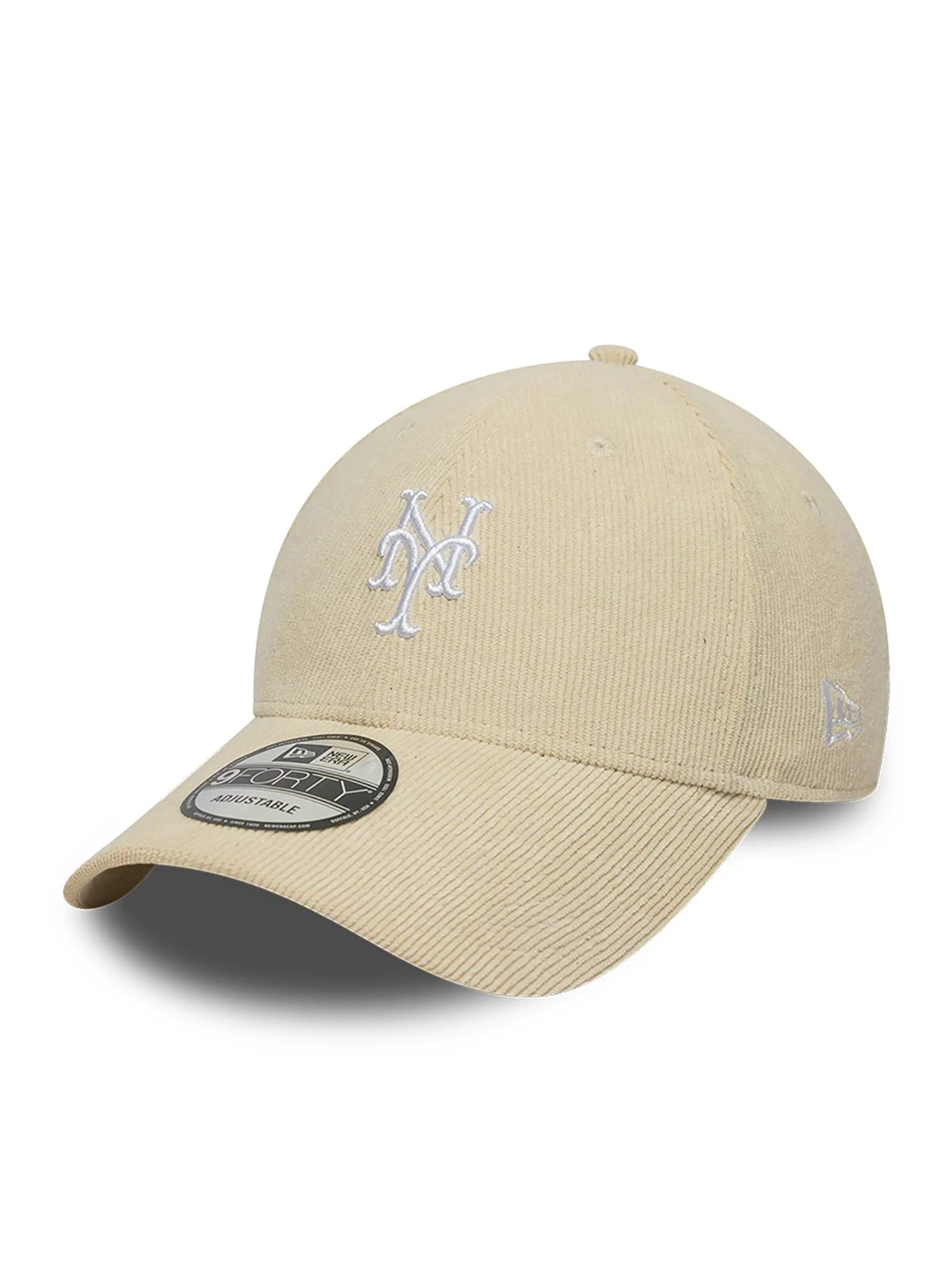 NEW ERA Athletic Cap '9FORTY New York Mets MLB Soft Cord' in Beige