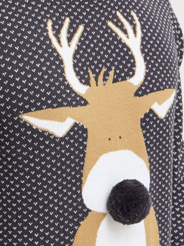 BLEND Trui 'Rudolph' in Blauw