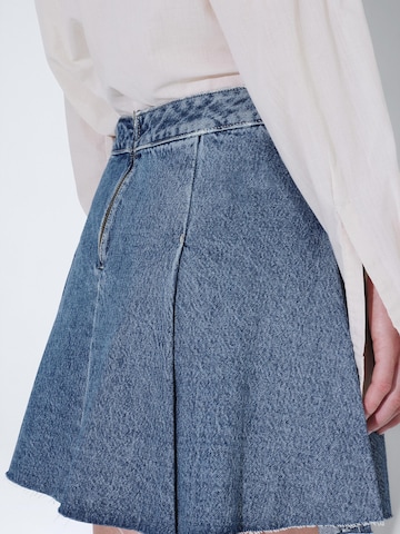 Dr. Denim Rok 'Tone Skirt' in Blauw