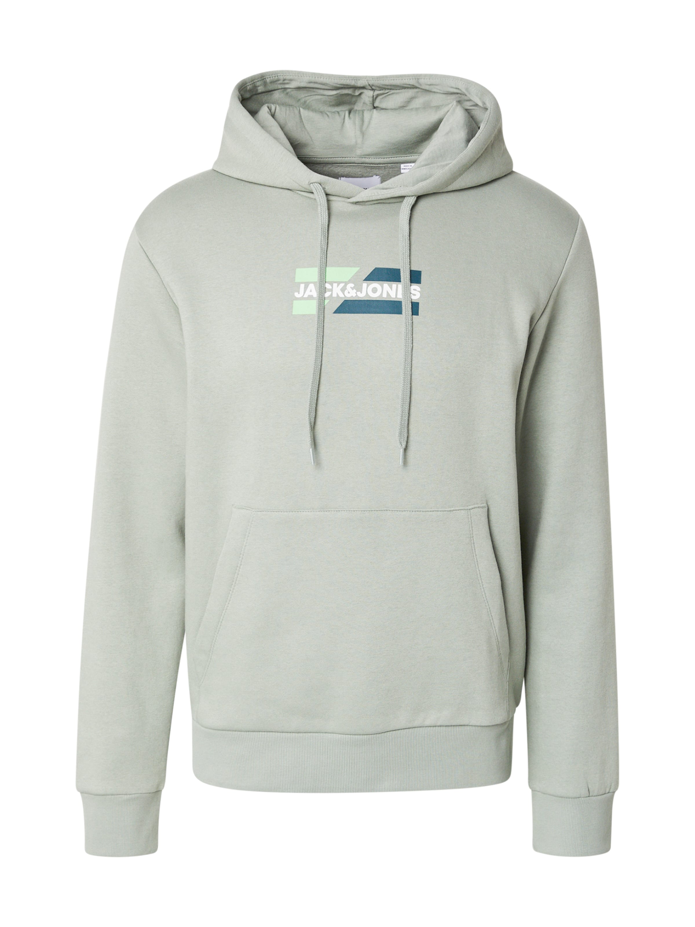 JACK & JONES Sweatshirt 'JJECorp' i grøn: forside