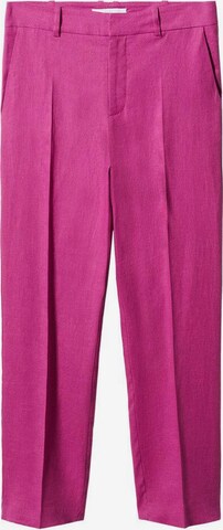 MANGO Spodnie w kant 'Boreli' w kolorze fioletowy: przód