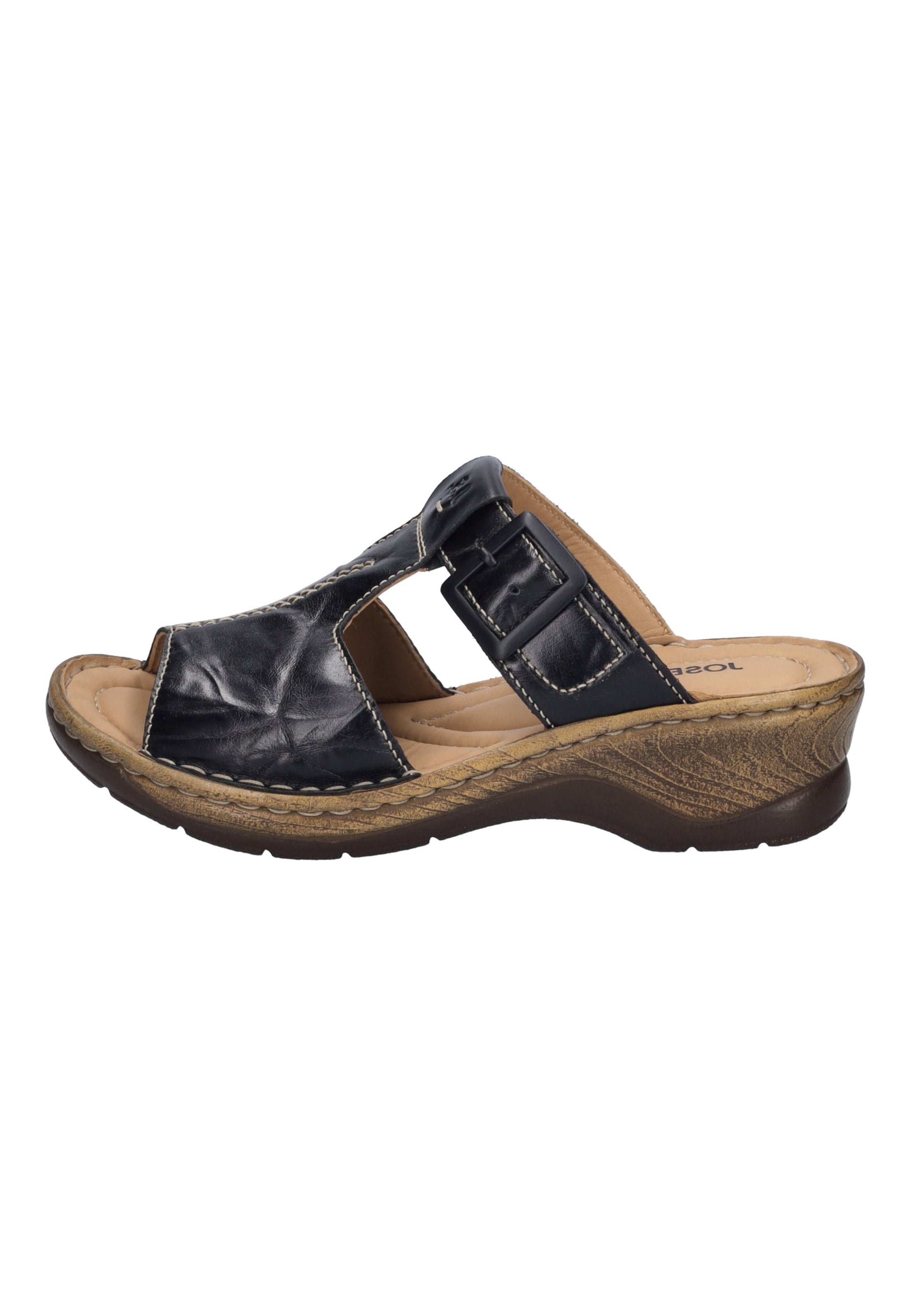 JOSEF SEIBEL Mules 'Catalonia 87' in Black: front