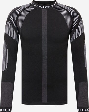 HUGO Sweatshirt 'Daffron X' in Black: front