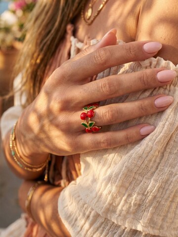 Nemomatheo Ring 'Cherry Bliss' in Gold