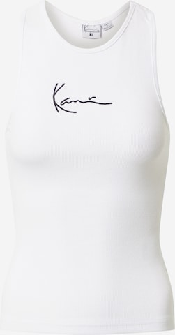 Karl Kani قطعة علوية بلون أبيض: الأمام