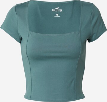 T-shirt HOLLISTER en vert : devant