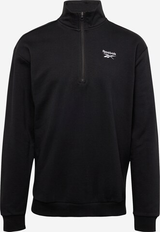 Reebok Sweatshirt 'IDENTITY' in Zwart: voorkant