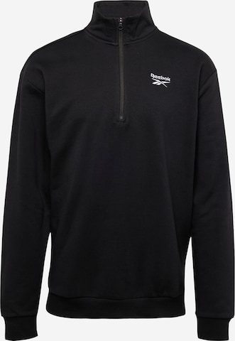 Reebok Sportsweatshirt 'IDENTITY' in Zwart: voorkant