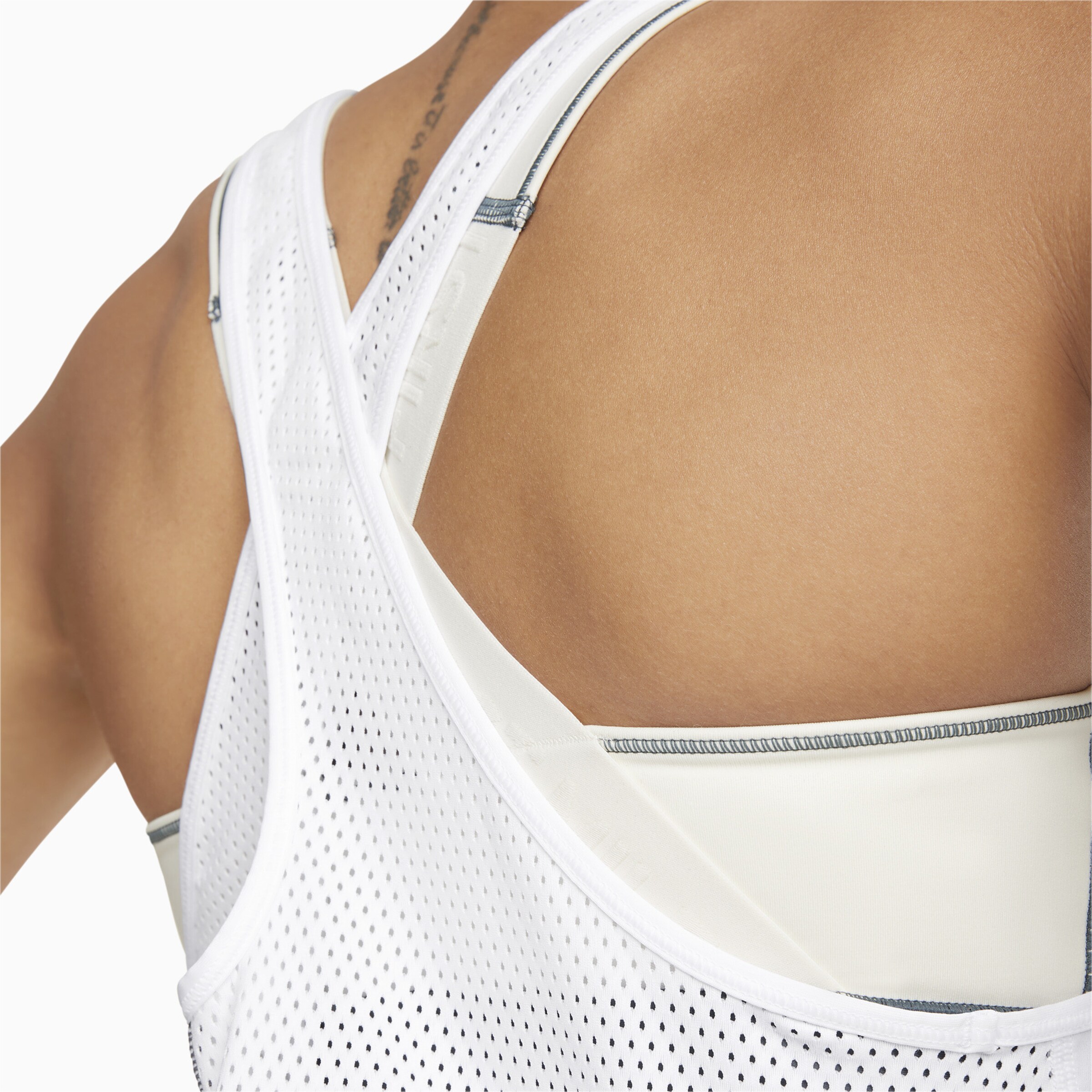 Frauen Sportbekleidung PUMA Sporttop in Weiß - FL58259 Frauen Sportbekleidung PUMA Sporttop in Weiß - FL58259