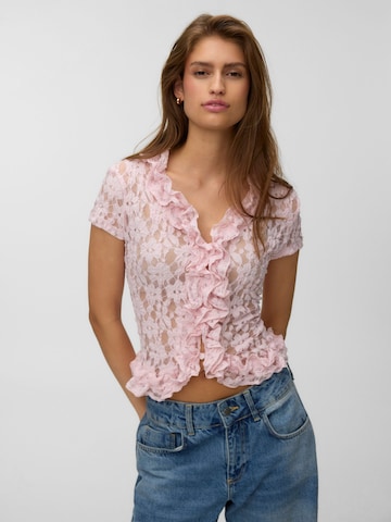 Chemisier 'AWKIENNA' VERO MODA en rose : devant