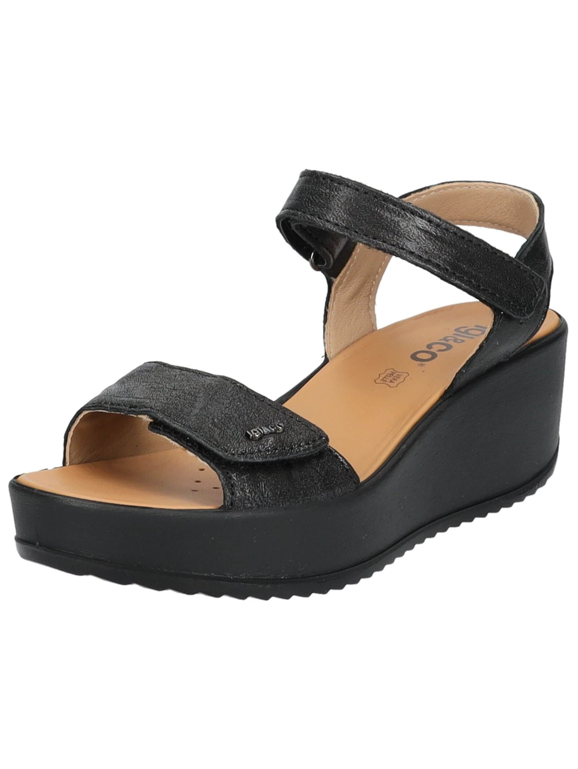 Sandales IGI&CO en noir : devant