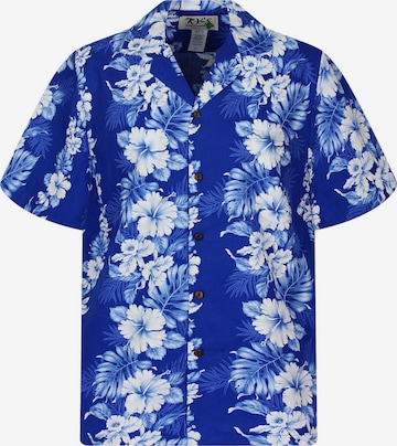 Coupe regular Chemise 'Batik' KY's en bleu : devant