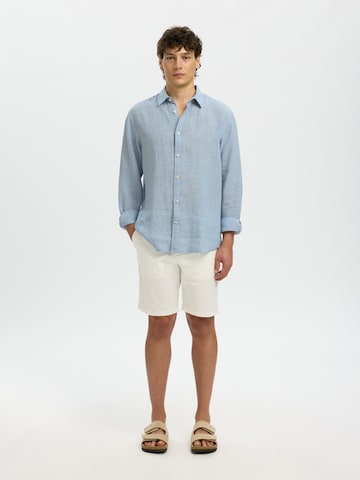 SELECTED Regular Fit Skjorte ''SLHKYLIAN' i blå