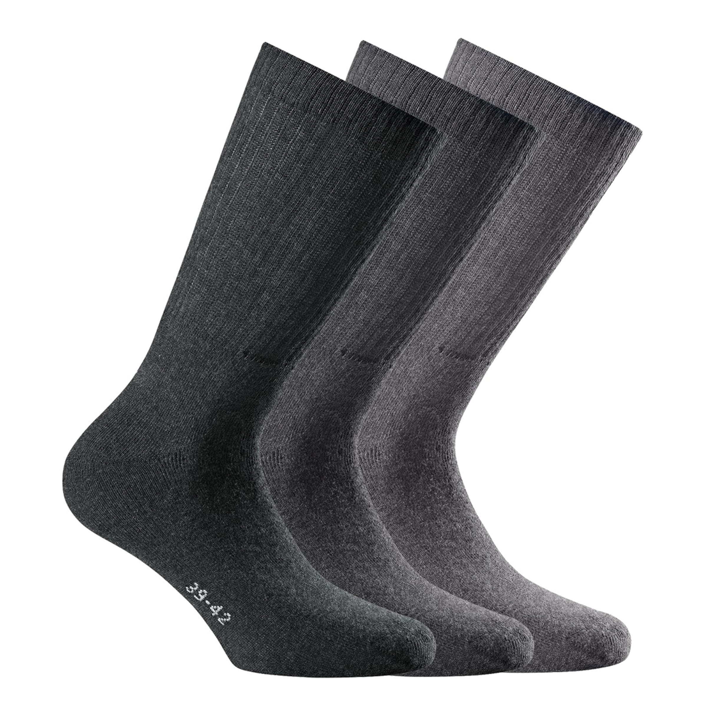 Calzino di Rohner Socks in grigio: frontale