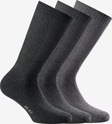 Calzino di Rohner Socks in grigio: frontale