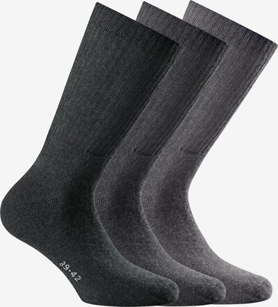 Rohner Socks Chaussettes en gris / noir, Vue avec produit