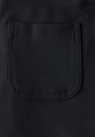 STREET ONE Wide Leg Bügelfaltenhose in Schwarz