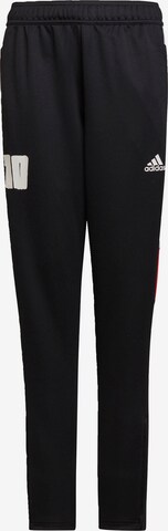 ADIDAS PERFORMANCE Regular Workout Pants 'Messi' in Black: front