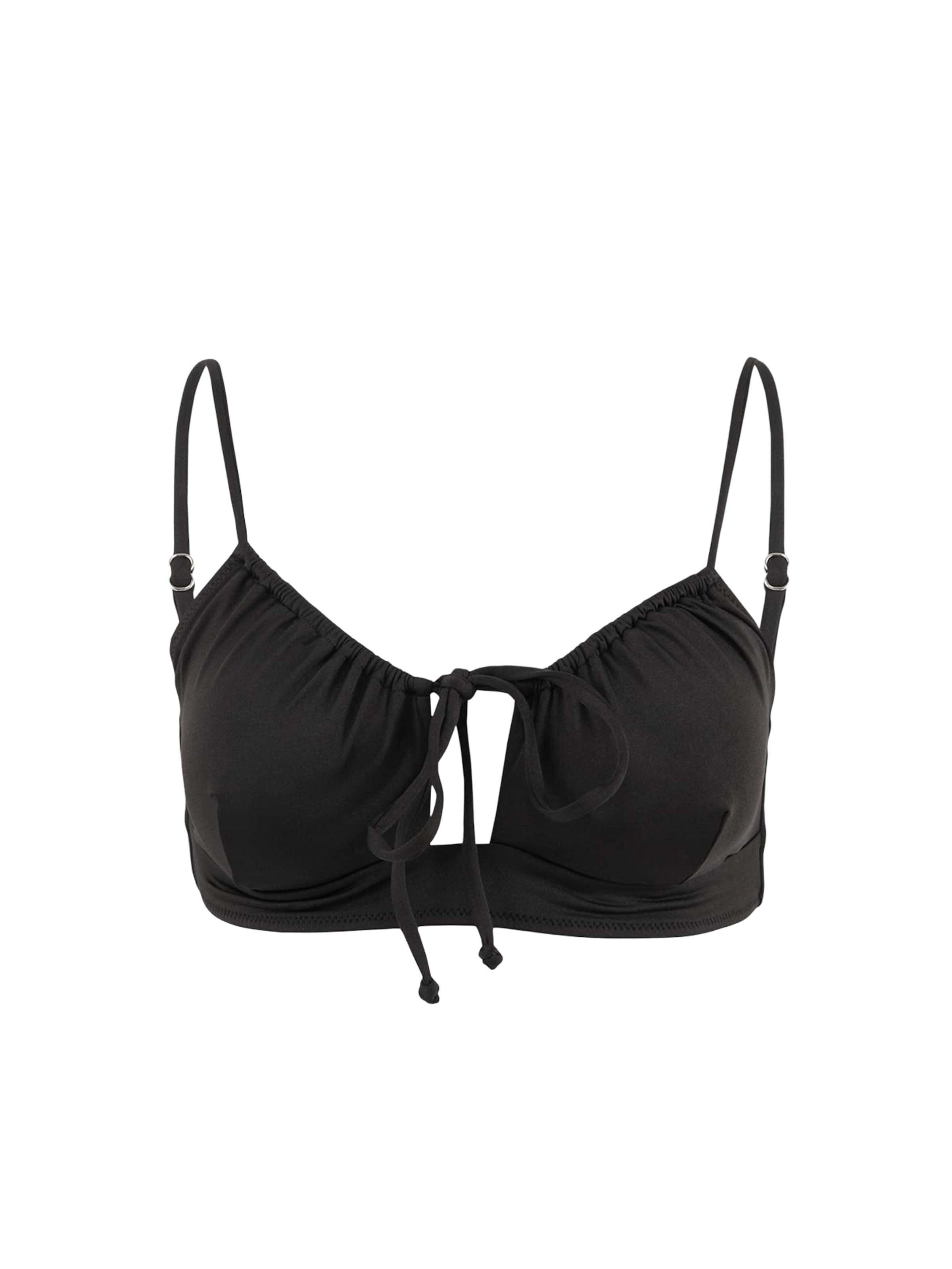 Bustier Hauts de bikini Trendyol en noir : devant