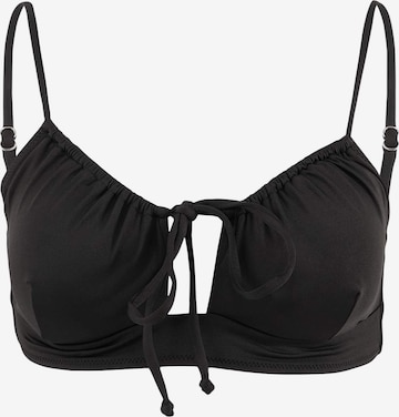 Bustier Hauts de bikini Trendyol en noir : devant