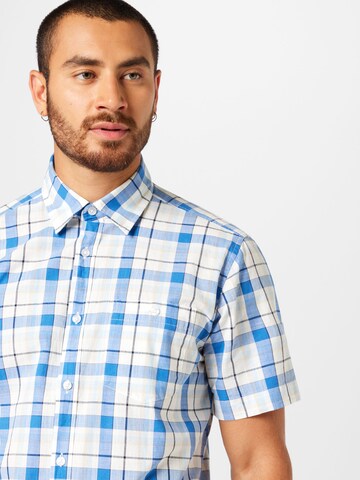 s.Oliver Regular fit Button Up Shirt in Blue