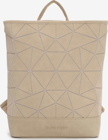 Sac à dos Suri Frey en beige : devant