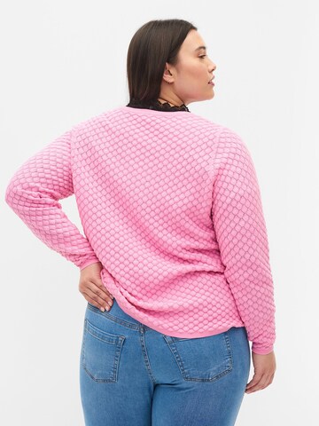 Zizzi Sweater 'CAELSA' in Pink