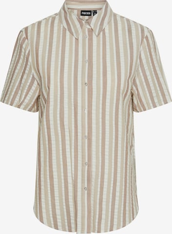 PIECES Bluse 'PCAitlyn' in Beige: Vorderseite